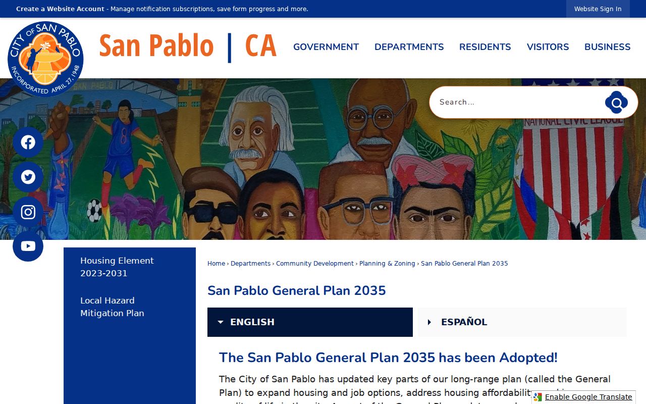 San Pablo ZIP boundary and General Plan geography